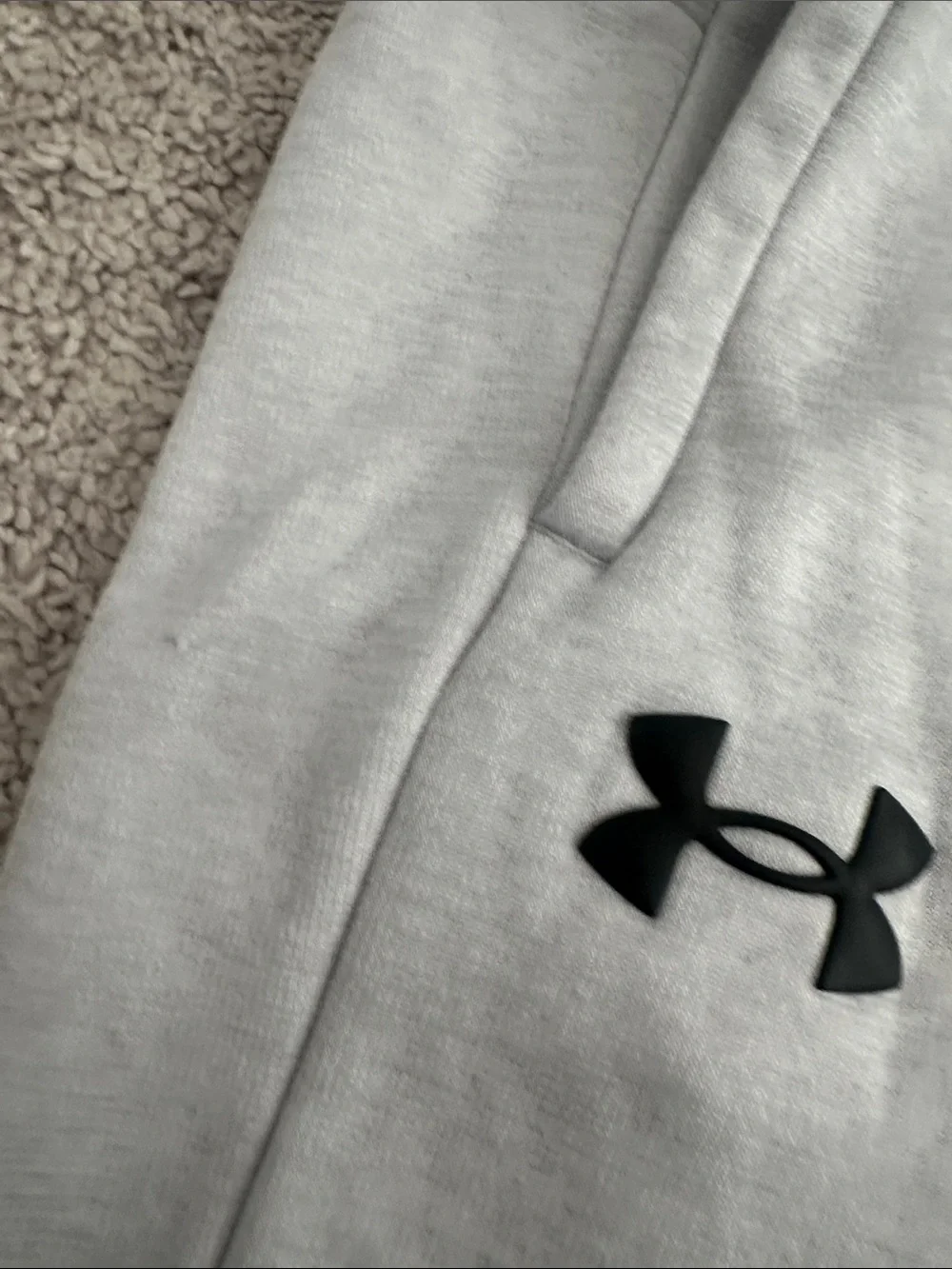 Under Armour Kids' Gray Logo Jogger Sweatpants